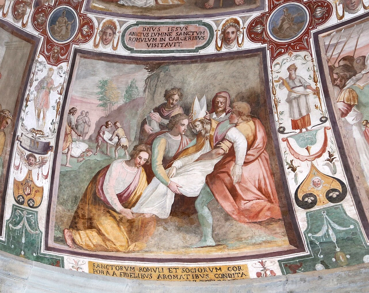 Storie di San Romolo. sepoltura di Romolo e i compagni martirizzati - Duomo di Fiesole